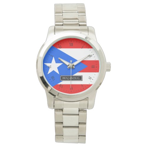 Classic Puerto Rican Flag Watch