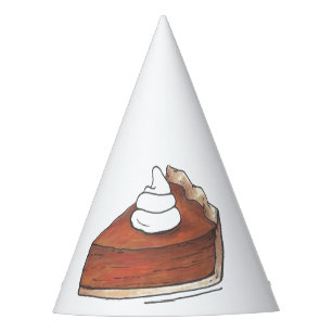Classic Pumpkin Pie Slice Thanksgiving Dinner Food Party Hat