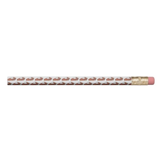 Classic Pumpkin Pie Slice Thanksgiving Dinner Food Pencil (Rotated 270)