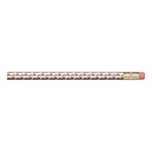 Classic Pumpkin Pie Slice Thanksgiving Dinner Food Pencil (Back)