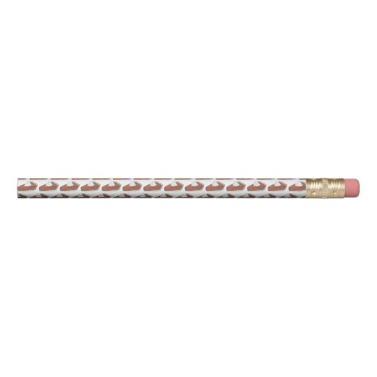 Classic Pumpkin Pie Slice Thanksgiving Dinner Food Pencil (Rotated 90)