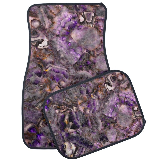 Classic purple granite purple stone purple marble car floor mat (Set)