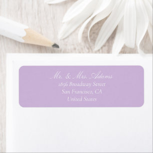 Classic Purple Pre-Addressed Return Label