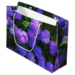 Classic Purple Realistic Hydrangea Gift Bag
