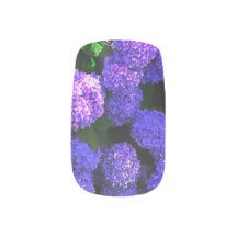 Classic Purple Realistic Hydrangea Nail Art Decals