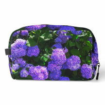 Classic Purple Realistic Hydrangea Toiletry Bag
