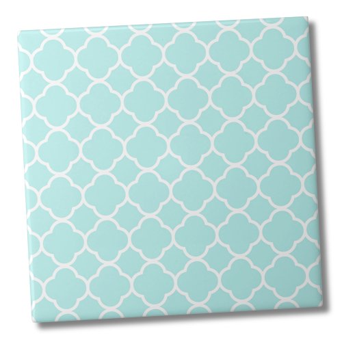 Classic Quatrefoil Moroccan Pattern Ceramic Tile