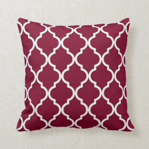 cranberry colored throw pillows