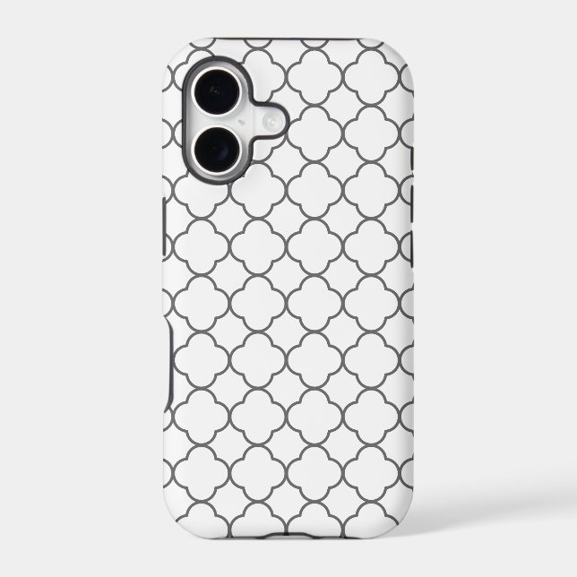 Classic Quatrefoil Pattern Iphone Case (Back)