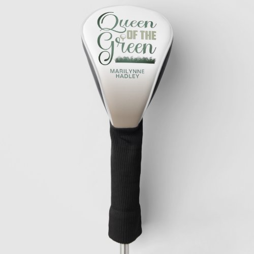 Classic Queen Of The Green Golf Head Cover