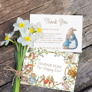 Classic Rabbit Baby Shower Thank You Card