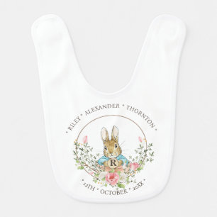 Classic Rabbit Birthday Baby Bib