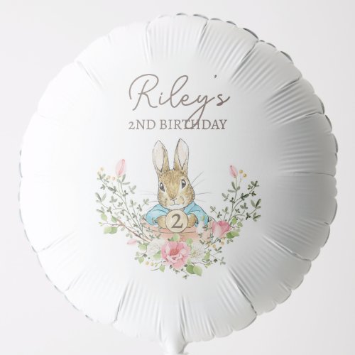 Classic Rabbit Birthday Balloon