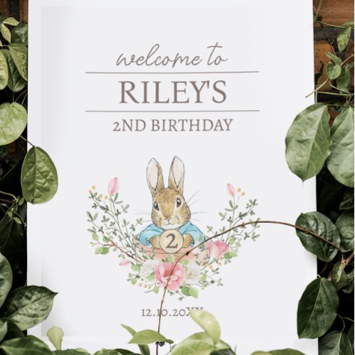 Classic Rabbit Birthday Foam Board