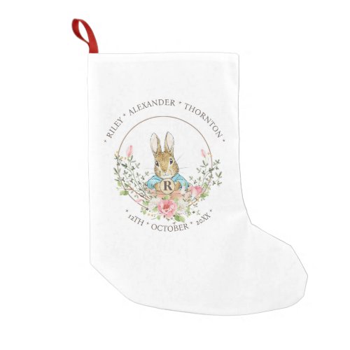 Classic Rabbit Birthday Small Christmas Stocking