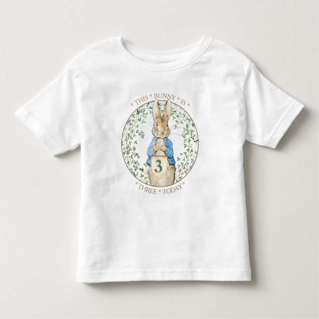 Classic Rabbit Birthday Toddler T-shirt (Front)