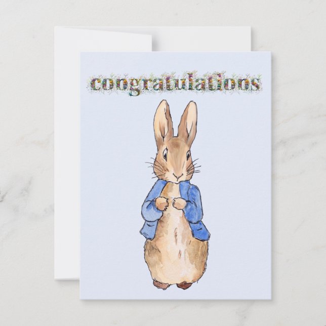 Classic rabbit Congratulations (Front)