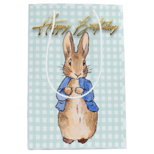 Classic rabbit Happy birthday Medium Gift Bag