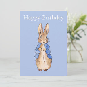 Classic Rabbit in blue jacket Invitation