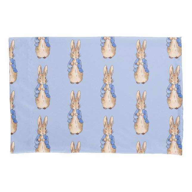 Classic Rabbit in blue jacket Pillow Case (Front)