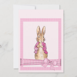 Classic Rabbit in pink jacket Invitation