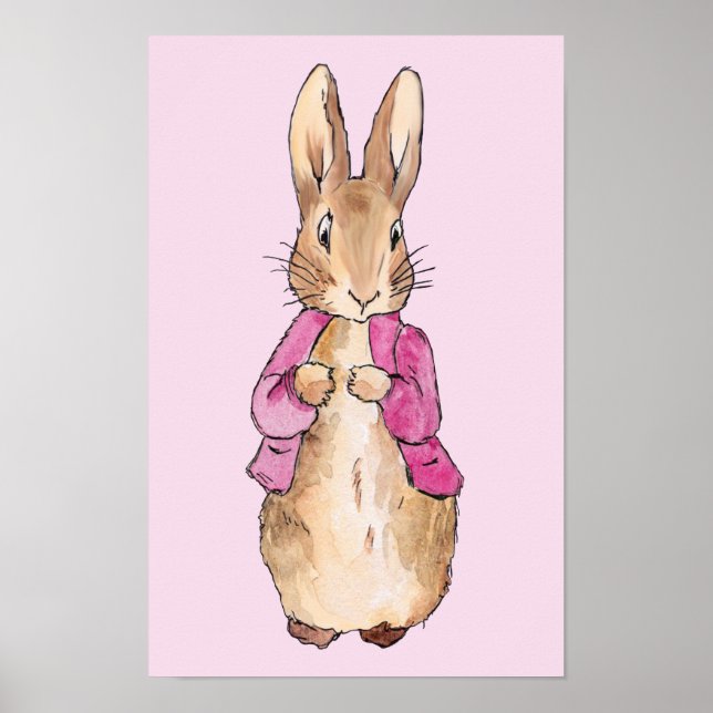 Classic Rabbit in Pink Jacket Poster (Front)