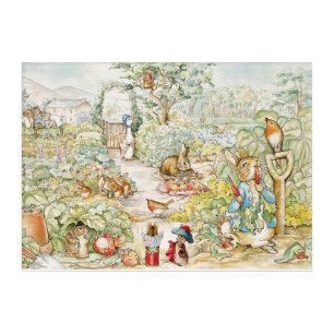 Classic Rabbit in vegetable garden Acrylic Print
