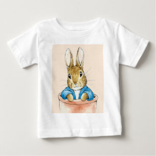 Classic rabbit terracotta plant pot  baby T-Shirt