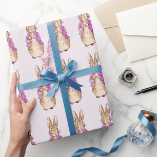 Classic Rabbit wearing a pink jacket Wrapping Paper