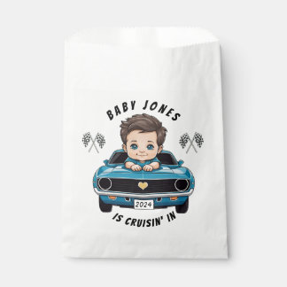 Classic Race Car Baby Boy Cruisin' In Shower Favor Bag