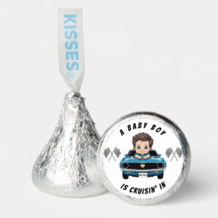 Classic Race Car Baby Boy Cruisin' In Shower Hershey®'s Kisses®