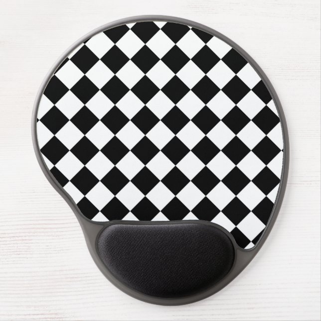 Classic Racing Flag Checkers Style Gel Mouse Pad (Front)