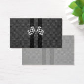 Classic Racing Flags Stripes in Carbon Fiber Style (Desk)