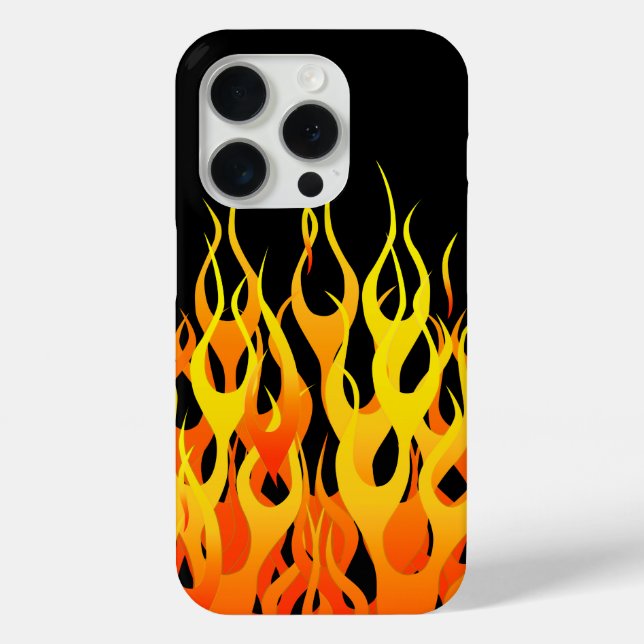 Classic Racing Flames Decor on a Case-Mate iPhone Case (Back)