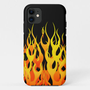 Classic Racing Flames on Fire iPhone 11 Case