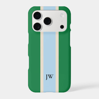 Classic Racing Stripe Monogram Phone Case