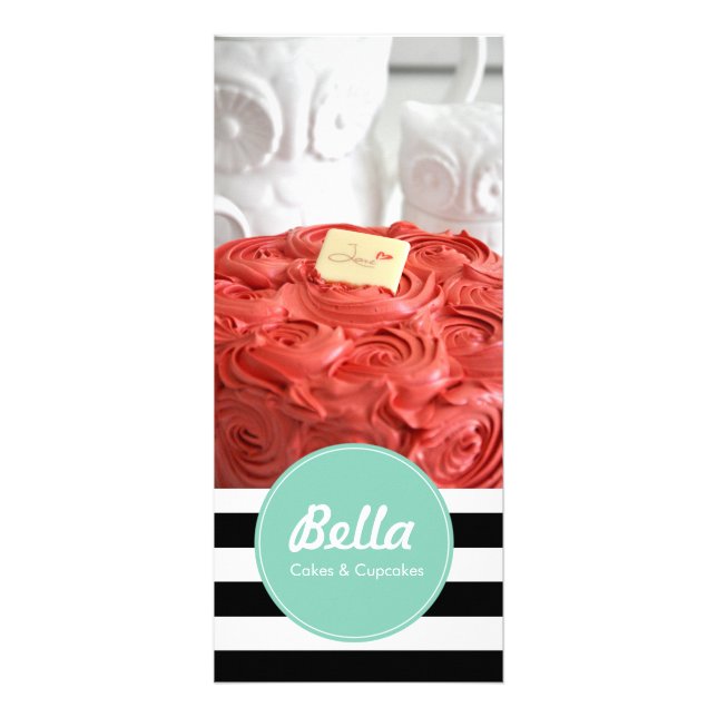 Classic Rack Card - Bakery Cafe Cupcake Shop Flyer (Front)