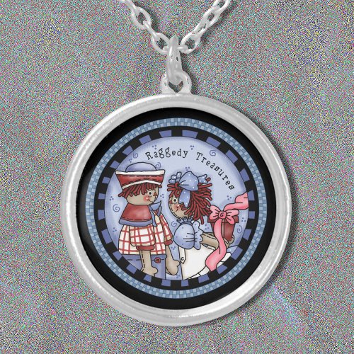 Classic Raggedy Ann Face Necklace