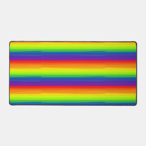 Classic Rainbow Flag Colors Marker Style Gay Desk Mat