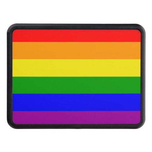 Classic Rainbow Flag Gay Pride Tow Hitch Cover