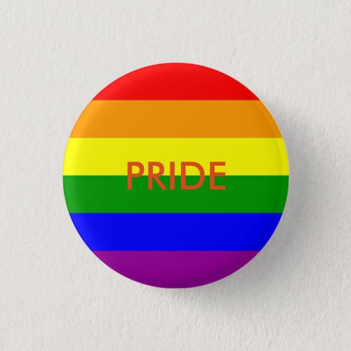 Classic Rainbow Pride Flag round Button