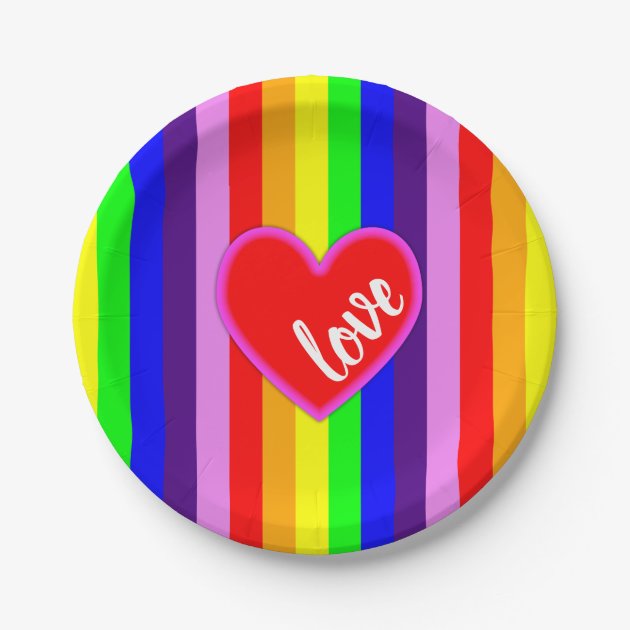 bright colored paper plates