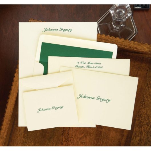 Classic Raised Ink Stationery Set Wardrobe (Front)