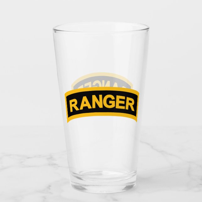 Classic Ranger Tab Beer Glass (Front)