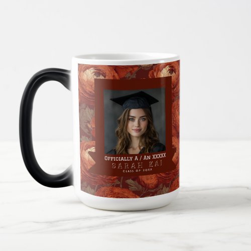 Classic Ranunculus Floral Graduate Color Morph Mug