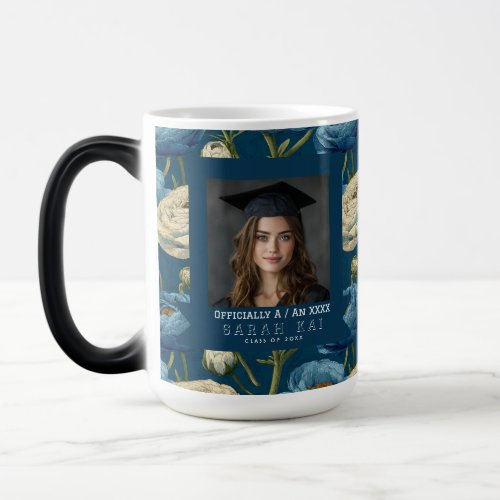 Classic Ranunculus Print Graduation Color Morph Mug