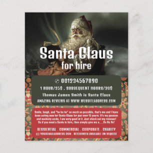 Classic Reading Santa, Santa Claus Entertainer Flyer