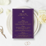 Classic Real Foil Pressed Wedding Menu Cards<br><div class="desc">Celebrate in style with these elegant real foil pressed menu cards. The wording is easy to personalize and your dinner guests will be thrilled when they receive these super stylish menus.</div>