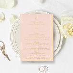 Classic Real Foil Pressed Wedding Menu Cards<br><div class="desc">Celebrate in style with these elegant real foil pressed menu cards. The wording is easy to personalize and your dinner guests will be thrilled when they receive these super stylish menus.</div>
