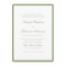 Classic Real Sage Green Border Script Wedding